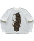 Off-white waffle knit oversized full-sleeve Front Design