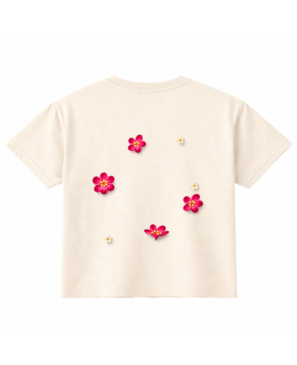 Off White Boxy Fit T-shirt Back Design